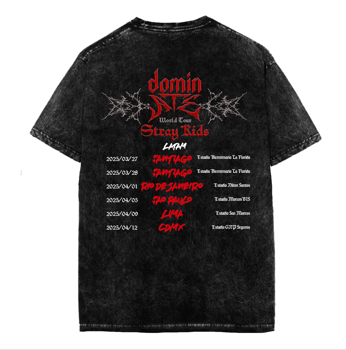 Polera Dominate World Tour Stray Kids