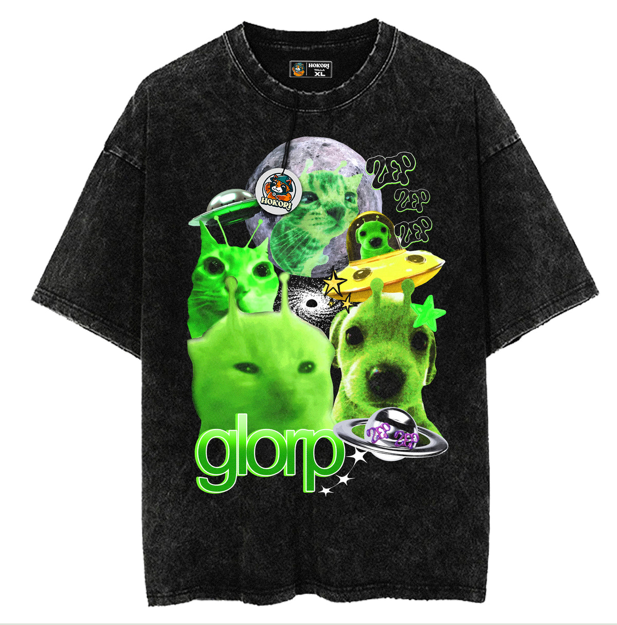 Polera Glorp Cat Alien