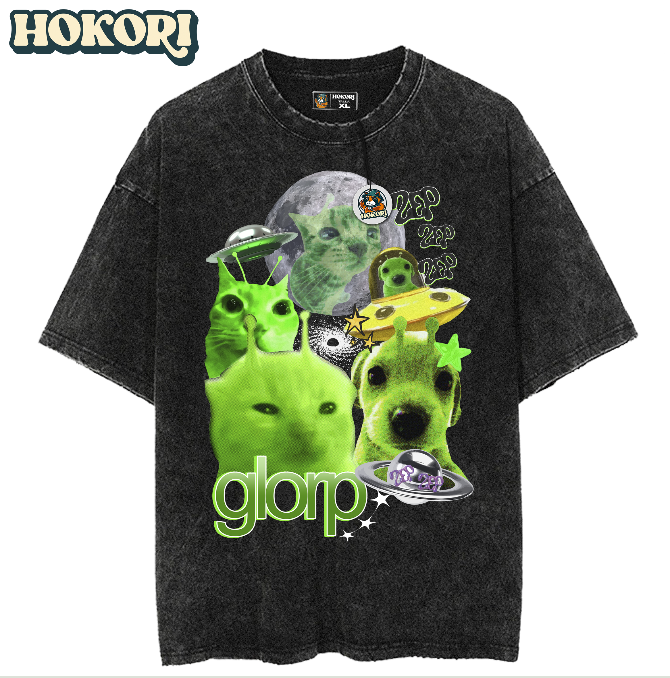 Polera Glorp Cat Alien