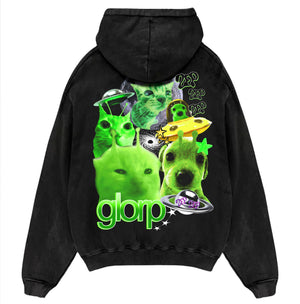 Hoodie Glorp Alien Cat