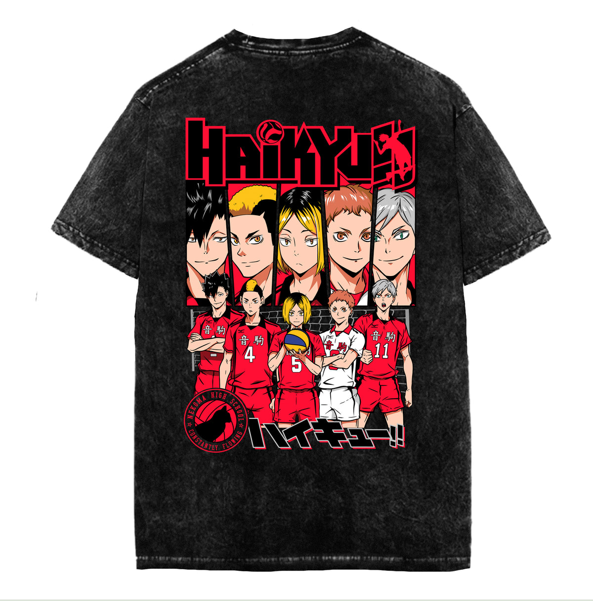 Polera Team Nekoma Haikyu!!