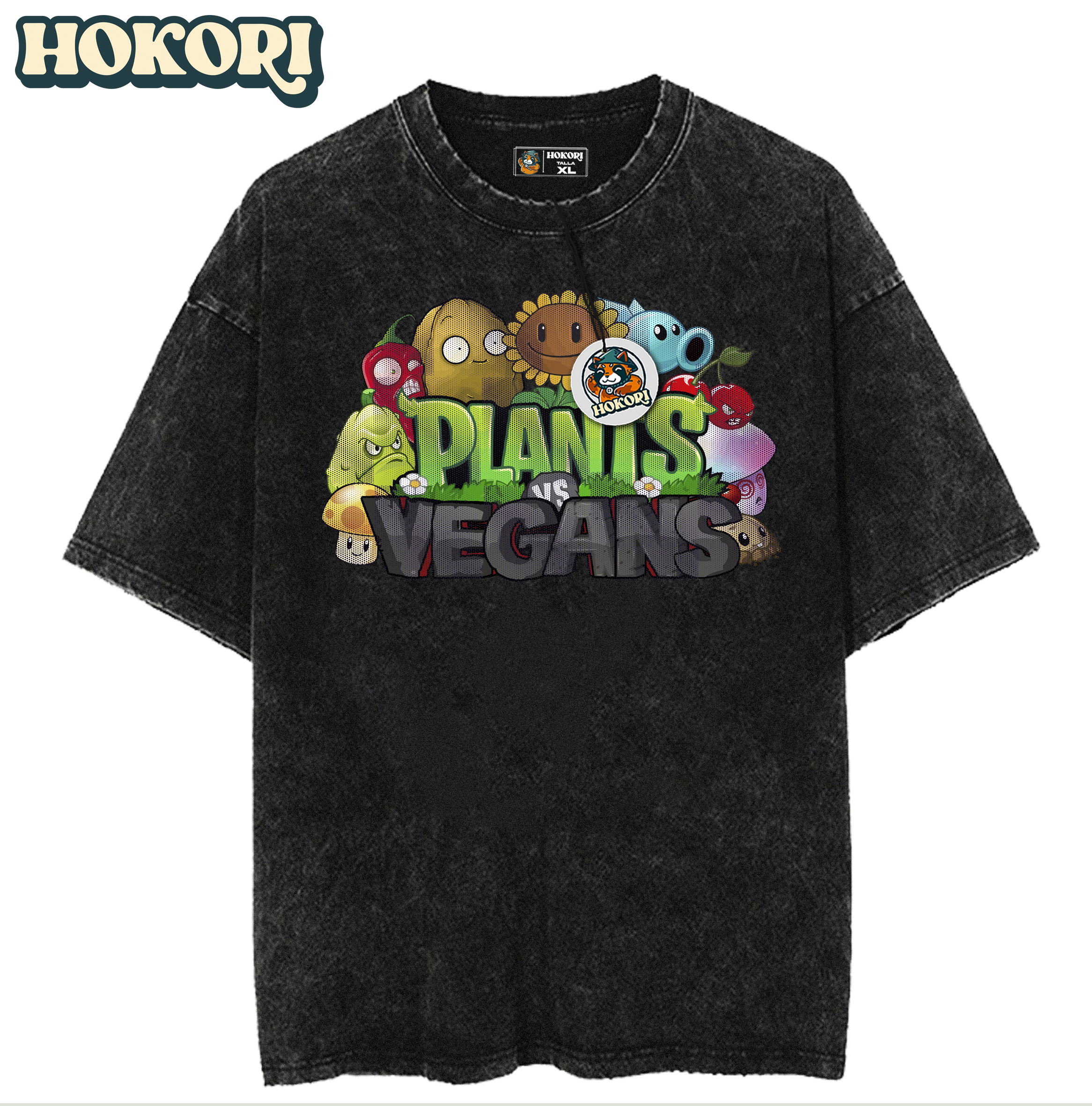 Polera Plantas vs Vegans