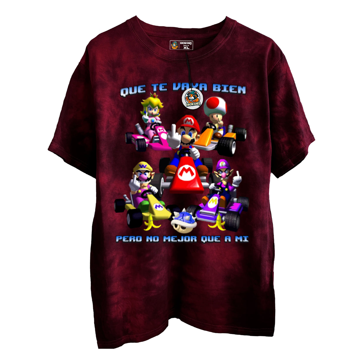 Polera Que te vaya bien Mario Kart