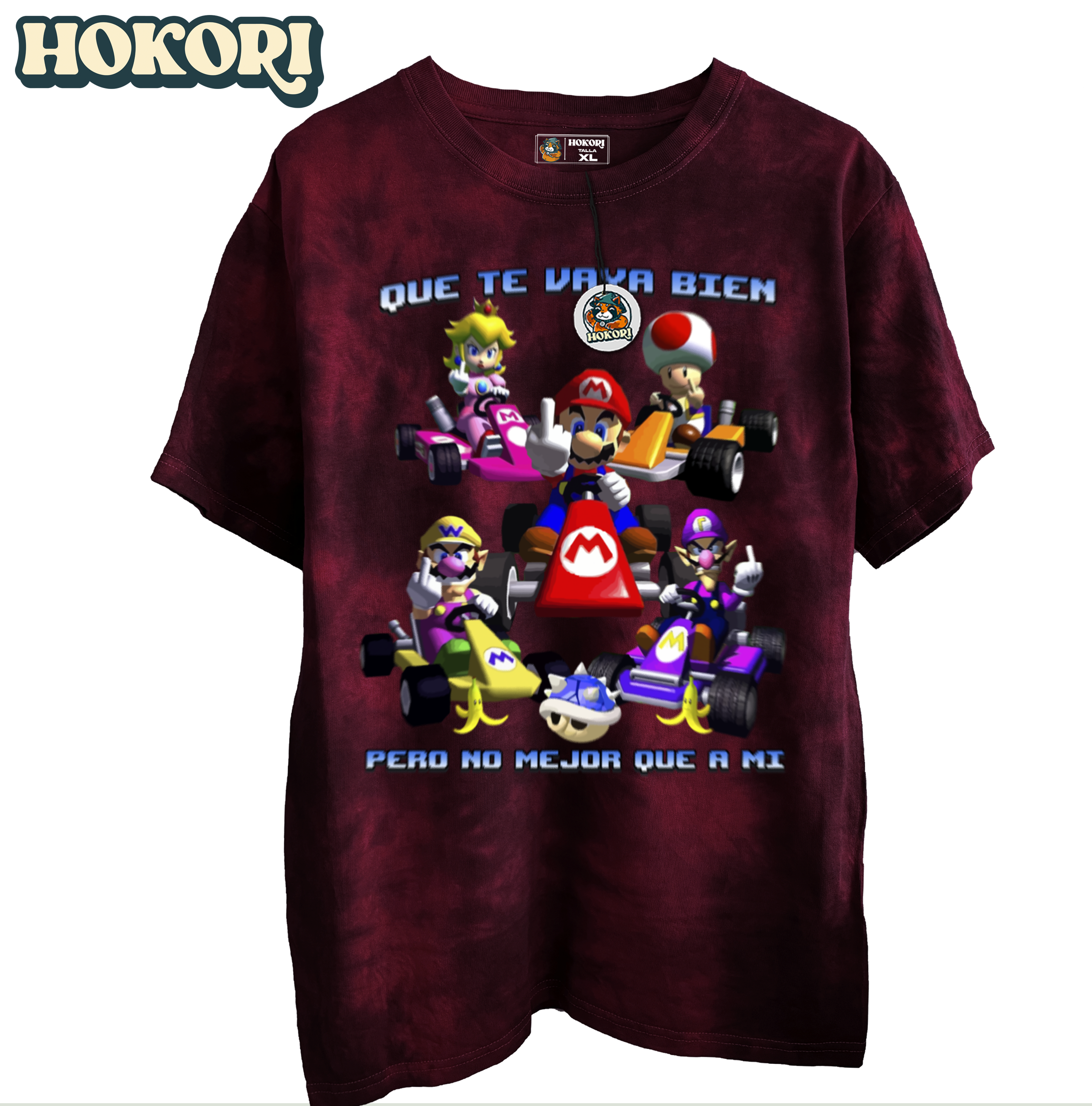 Polera Que te vaya bien Mario Kart