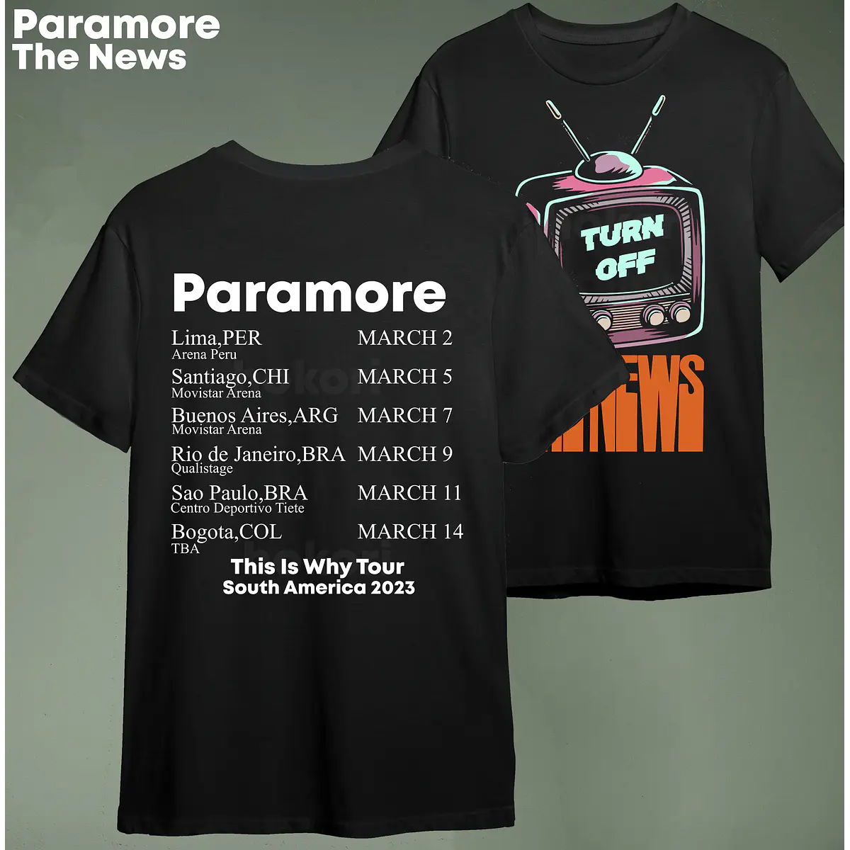 Polera The news de Paramore