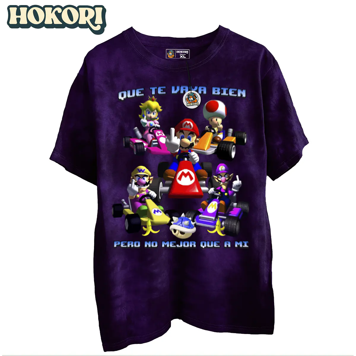 Polera Que te vaya bien Mario Kart