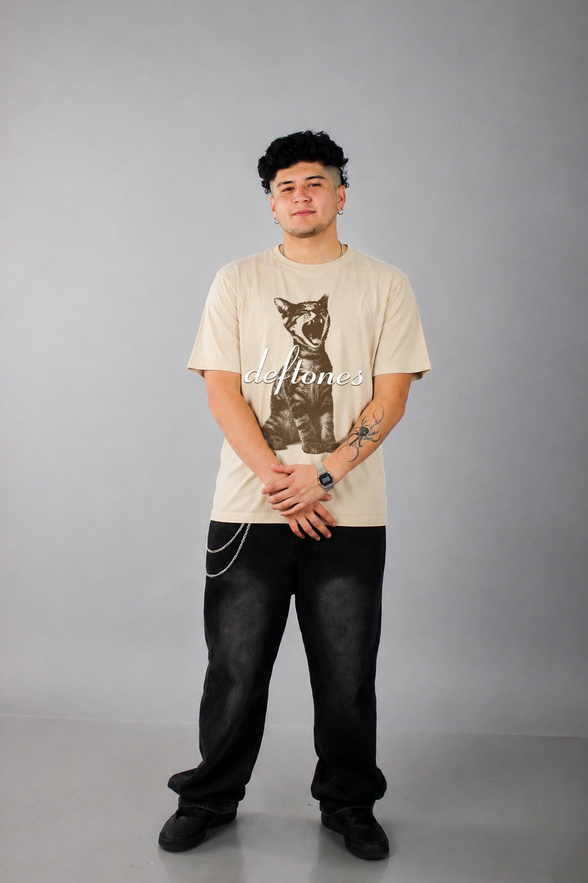 Polera Deftones Cat