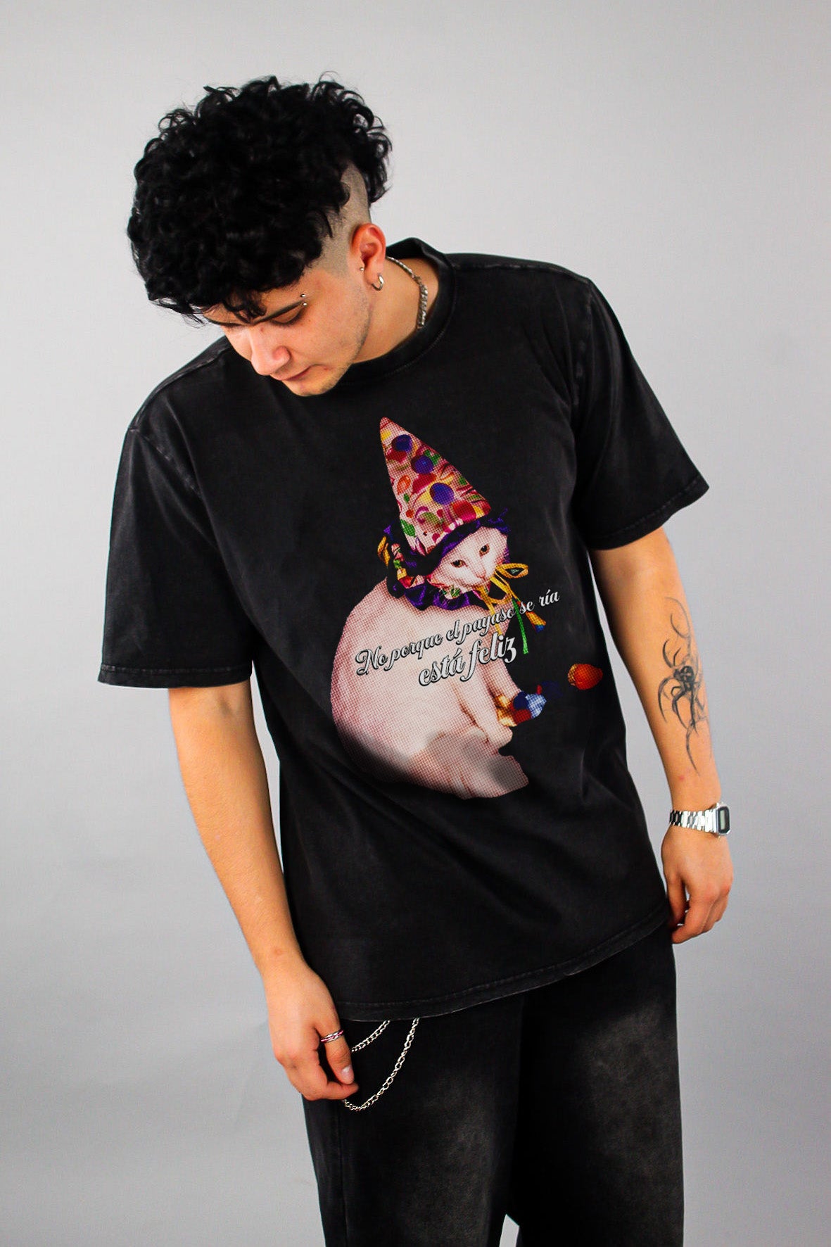 Polera Clown Cat