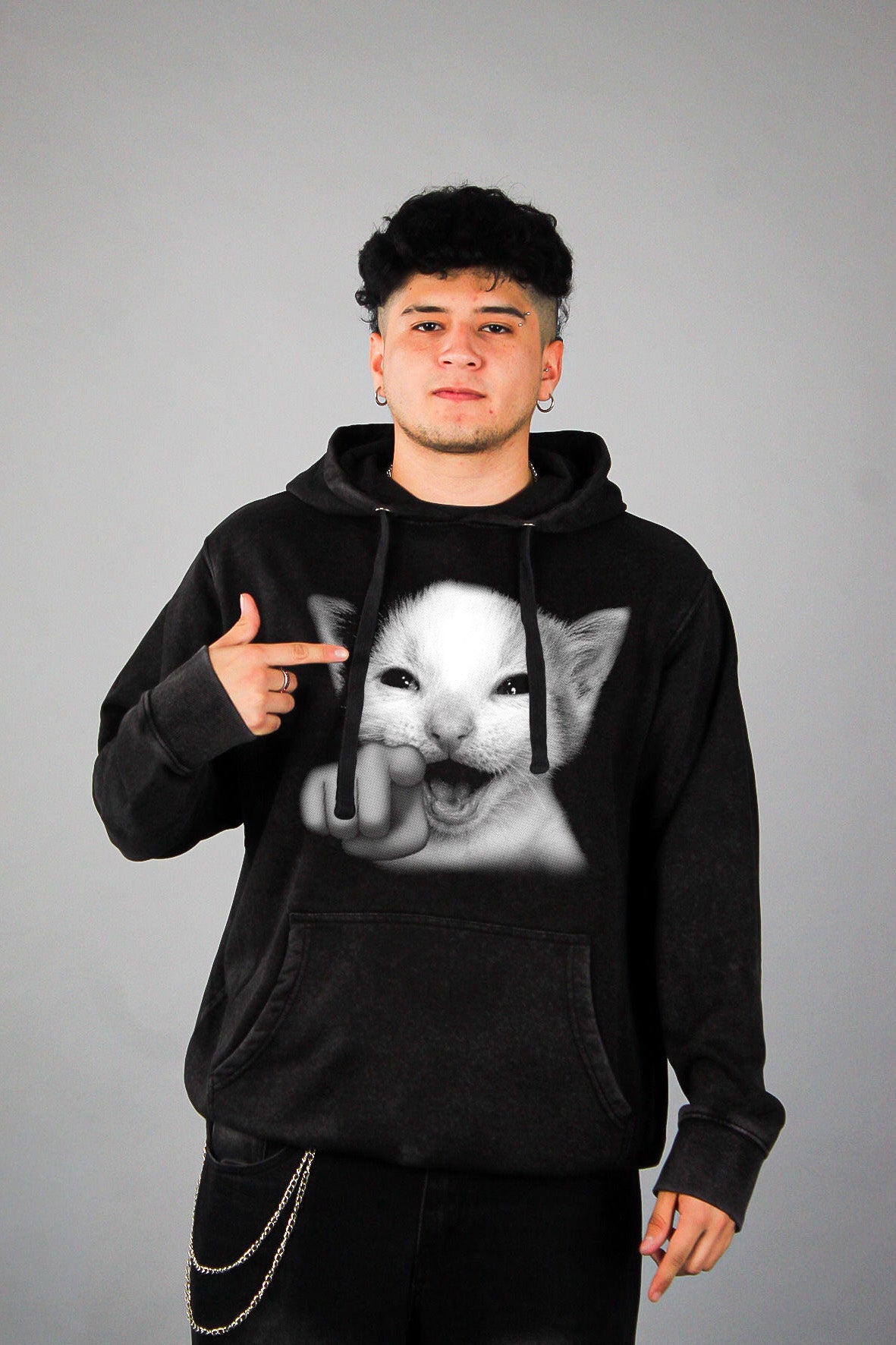 Hoodie Gato Burlon