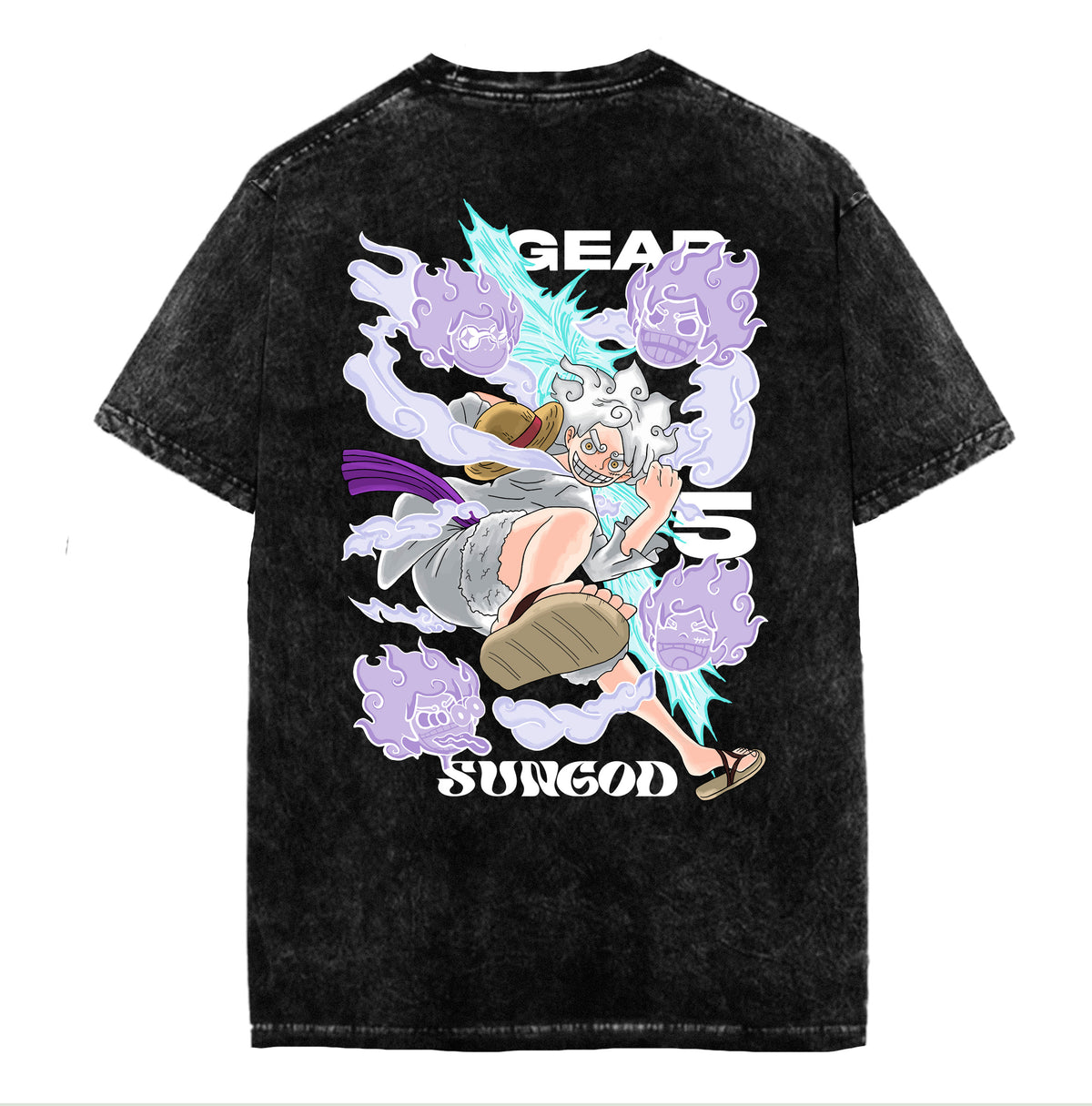 Polera Luffy Gear 5 Sungod