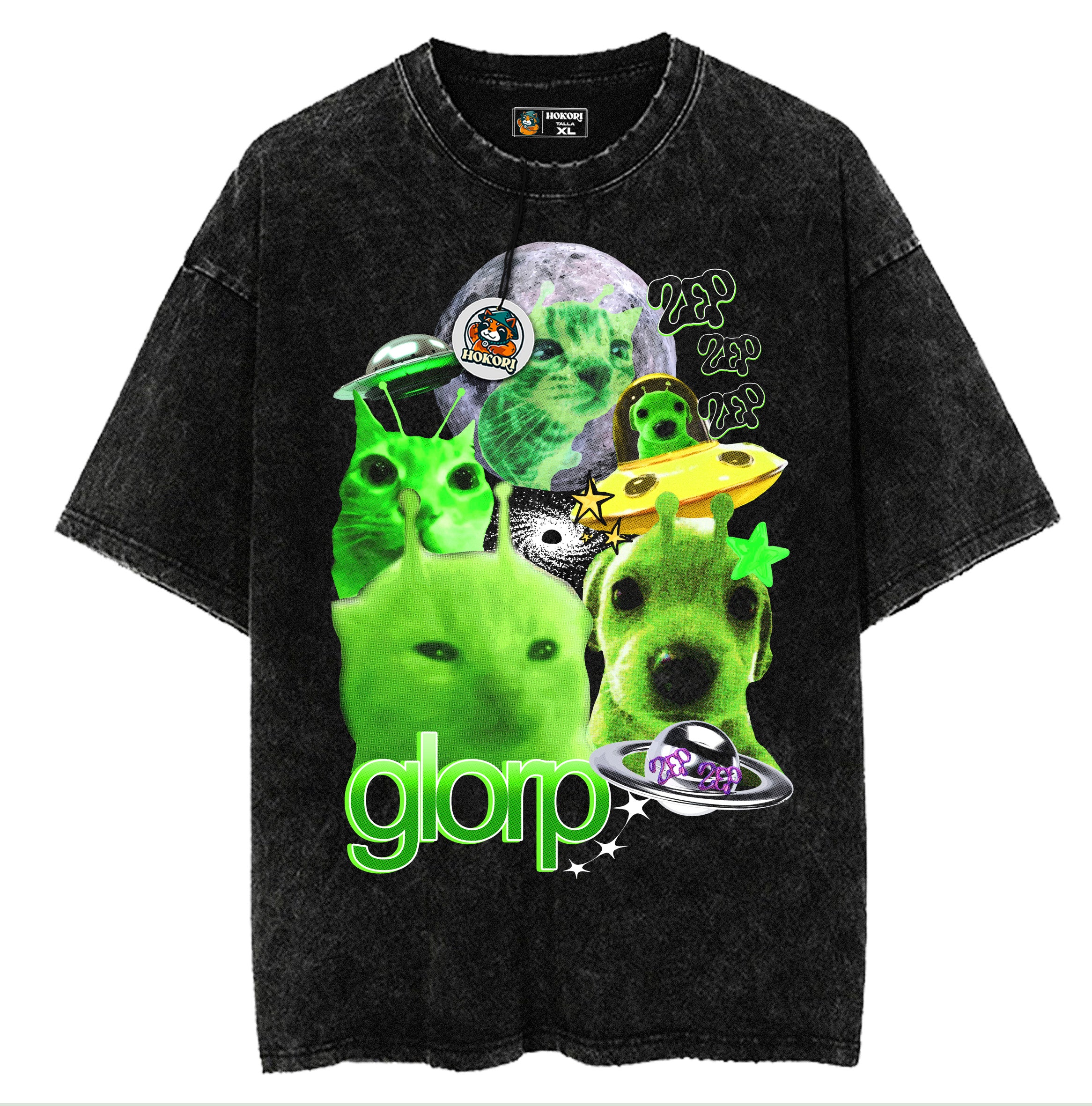 Polera Glorp Cat Alien