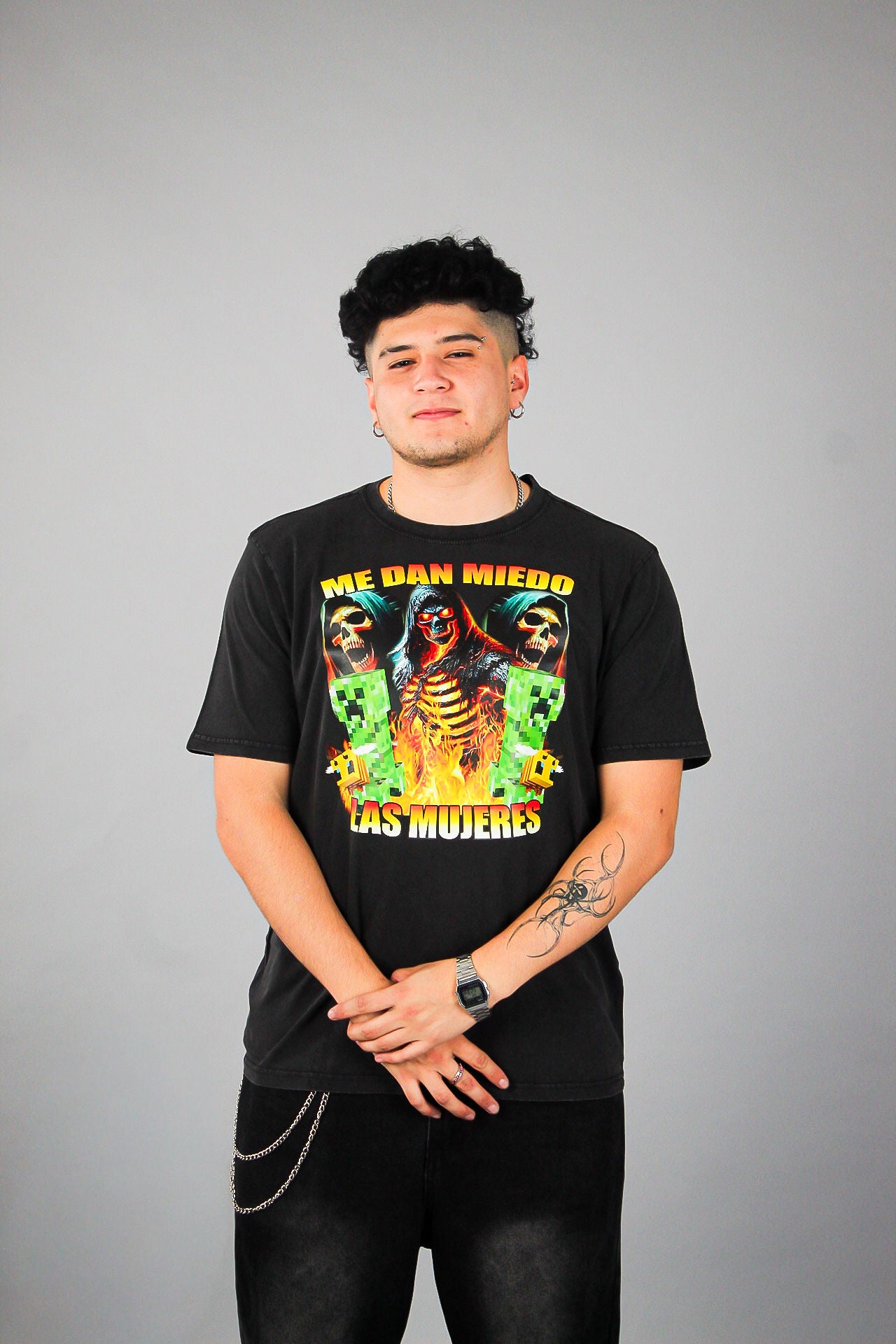 Polera Me dan miedo las mujeres