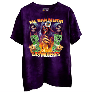 Polera Me dan miedo las mujeres Minecraft