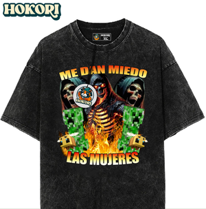 Polera Me dan miedo las mujeres